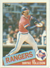 1985 Topps Baseball Cards      247     Wayne Tolleson